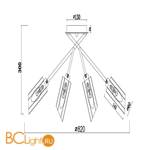 Люстра Freya Alma FR5097CL-08CH - Схема