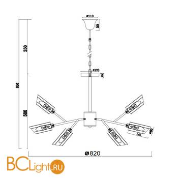 Люстра Freya Alma FR5098PL-09CH - Схема