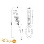 Бра Freya Alma FR5098WL-01CH - Схема