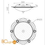 Потолочный светильник Freya Amado FR2700-CL-03-BZ - Схема