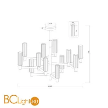 Люстра Freya Ambra FR5167PL-12BS - Фото 11