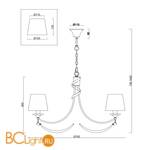 Люстра Freya Ariana FR5081PL-07CH - Схема