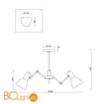 Люстра Freya Avery FR5080PL-06W - Схема