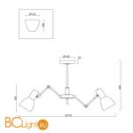 Люстра Freya Avery FR5080PL-08W - Схема