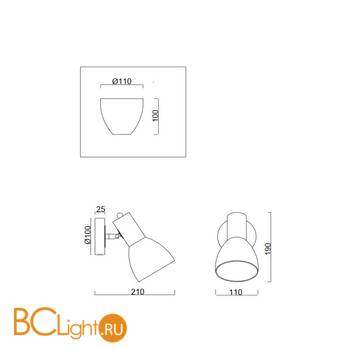 Бра Freya Avery FR5080WL-01W - Схема