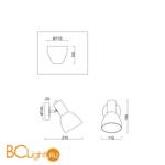 Бра Freya Avery FR5080WL-01W - Схема