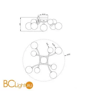 Люстра Freya Bethany FR5116CL-09BS - Фото 0