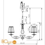 Люстра Freya Bianchi FR2307-PL-06-WG - Схема