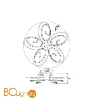 Потолочный светильник Freya Blossom FR6017CL-L60CH - Фото 6