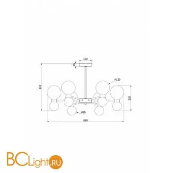 Потолочный светильник Freya Bony FR5394CL-12BS - Фото 2