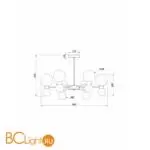 Потолочный светильник Freya Bony FR5394CL-12BS - Фото 2