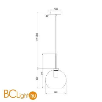 Подвесной светильник Freya Bravis FR8005PL-01BS - Фото 2