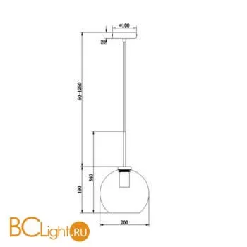 Подвесной светильник Freya Bravis FR8005PL-01BS - Фото 1