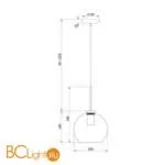 Подвесной светильник Freya Bravis FR8005PL-01BS - Фото 2