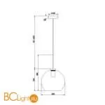 Подвесной светильник Freya Bravis FR8006PL-01BS - Фото 1