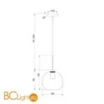 Подвесной светильник Freya Bravis FR8002PL-01B - Фото 1