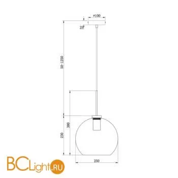Подвесной светильник Freya Bravis FR8003PL-01BS - Фото 3