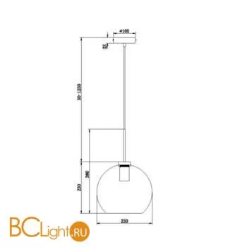 Подвесной светильник Freya Bravis FR8003PL-01BS - Фото 2