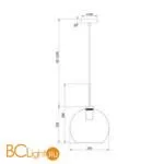 Подвесной светильник Freya Bravis FR8003PL-01BS - Фото 3