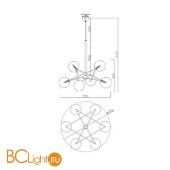 Люстра Freya Bumble FR5144PL-06W - Схема
