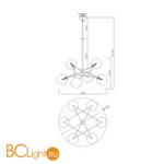 Люстра Freya Bumble FR5144PL-06W - Схема