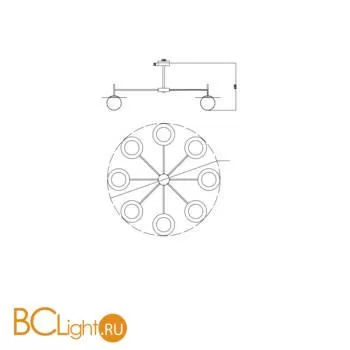 Люстра Freya Camelia FR5202PL-08BS - Фото 3