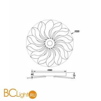 Потолочный светильник Freya Cameron FR10023CL-L127W - Фото 3