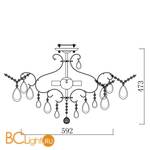 Потолочная люстра Freya Chabrol FR2302-CL-06-WG - Схема