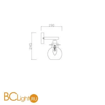 Бра настенное Freya Circle FR5183WL-01G - Фото 3