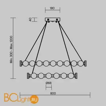 Подвесной светильник Freya Collar FR6180PL-L70B - Фото 2