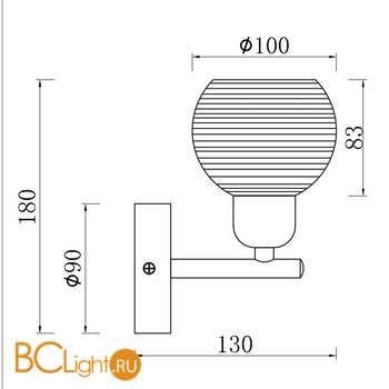 Бра Freya Cosmo FR5102-WL-01-CH - Схема