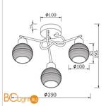 Потолочная люстра Freya Cosmo FR5102-CL-03-CH - Схема