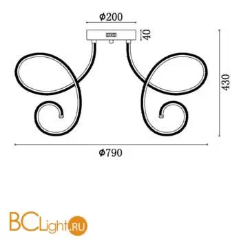 Потолочный светильник Freya Crosby FR6044CL-L114W - Фото 0