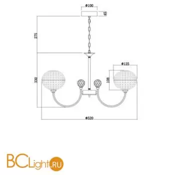 Люстра Freya Degni FR6026PL-06CH - Фото 2