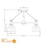 Потолочная люстра Freya Delia FR5033CL-03W - Схема