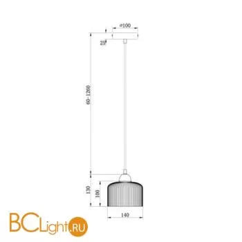 Подвесной светильник Freya Delta Market FR9001PL-01GB - Фото 1