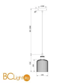 Подвесной светильник Freya Delta FR9005PL-01GB - Фото 2