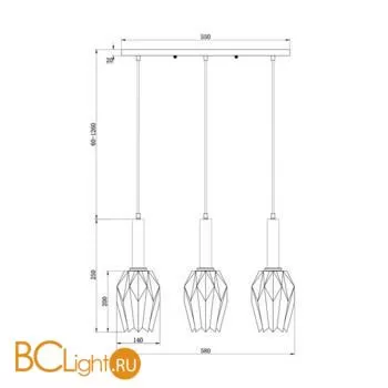 Подвесной светильник Freya Delta FR9001PL-03B - Фото 3