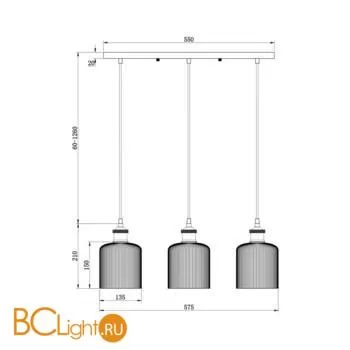 Подвесной светильник Freya Delta FR9001PL-03GB - Фото 2