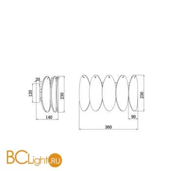 Настенный светильник Freya Demure FR5189WL-02BS - Фото 0
