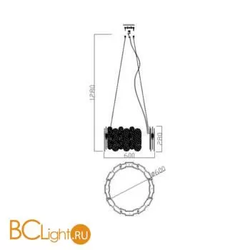 Подвесной светильник Freya Deserto FR5141PL-08BS - Фото 2