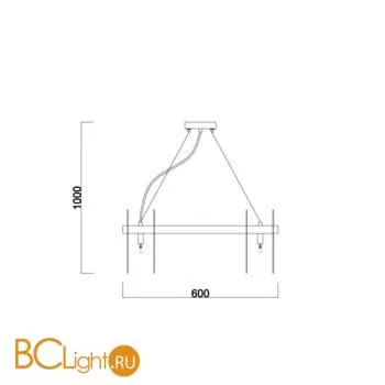 Подвесной светильник Freya Deserto FR5141PL-10BS1 - Фото 0