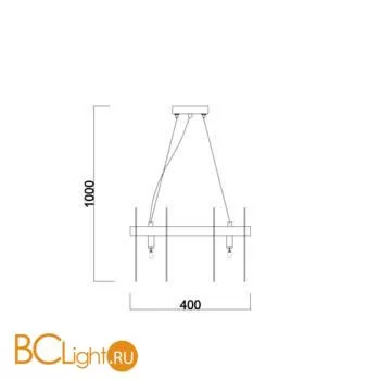 Подвесной светильник Freya Deserto FR5141PL-08BS2 - Фото 1