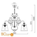 Потолочная люстра Freya Driana FR2405-PL-03-BZ - Схема