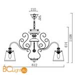 Потолочная люстра Freya Driana FR2405-PL-08-BZ - Схема