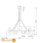 Люстра Freya Duo FR5139PL-14MG - Схема