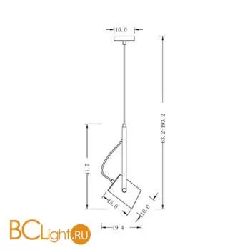 Подвесной светильник Freya Elori FR4004PL-01BBS - Фото 1