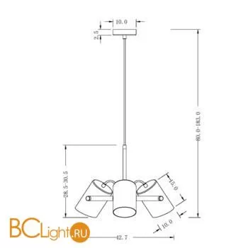 Подвесной светильник Freya Elori FR4004PL-03WB - Фото 1