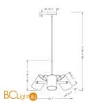 Подвесной светильник Freya Elori FR4004PL-03BBS - Фото 1