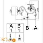 Бра Freya Faberge FR3218-WL-01-WG - Схема